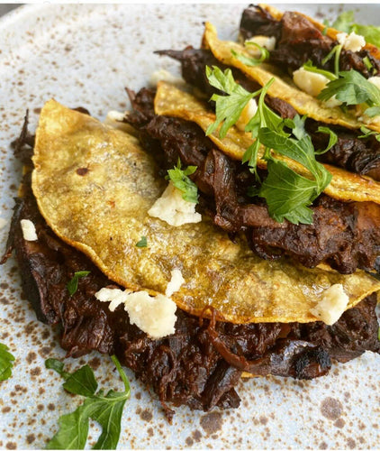 Tacos favoritos version vegana con Alcachofa y Fon