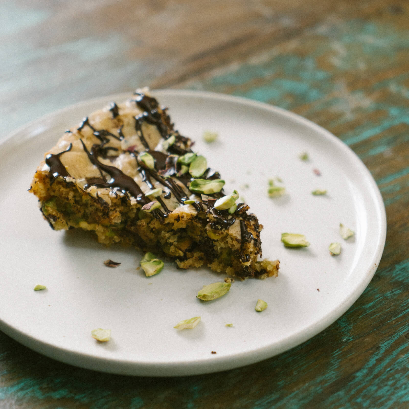 Blondies de pistache