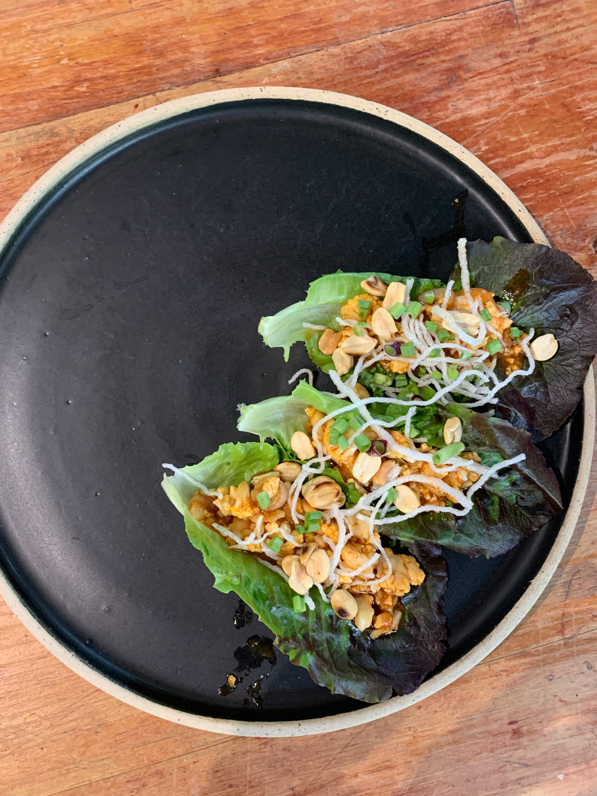 Tacos estilo Hunan vegetarianos