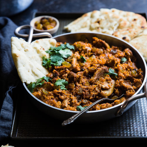 Curry de la India con pollo orgánico