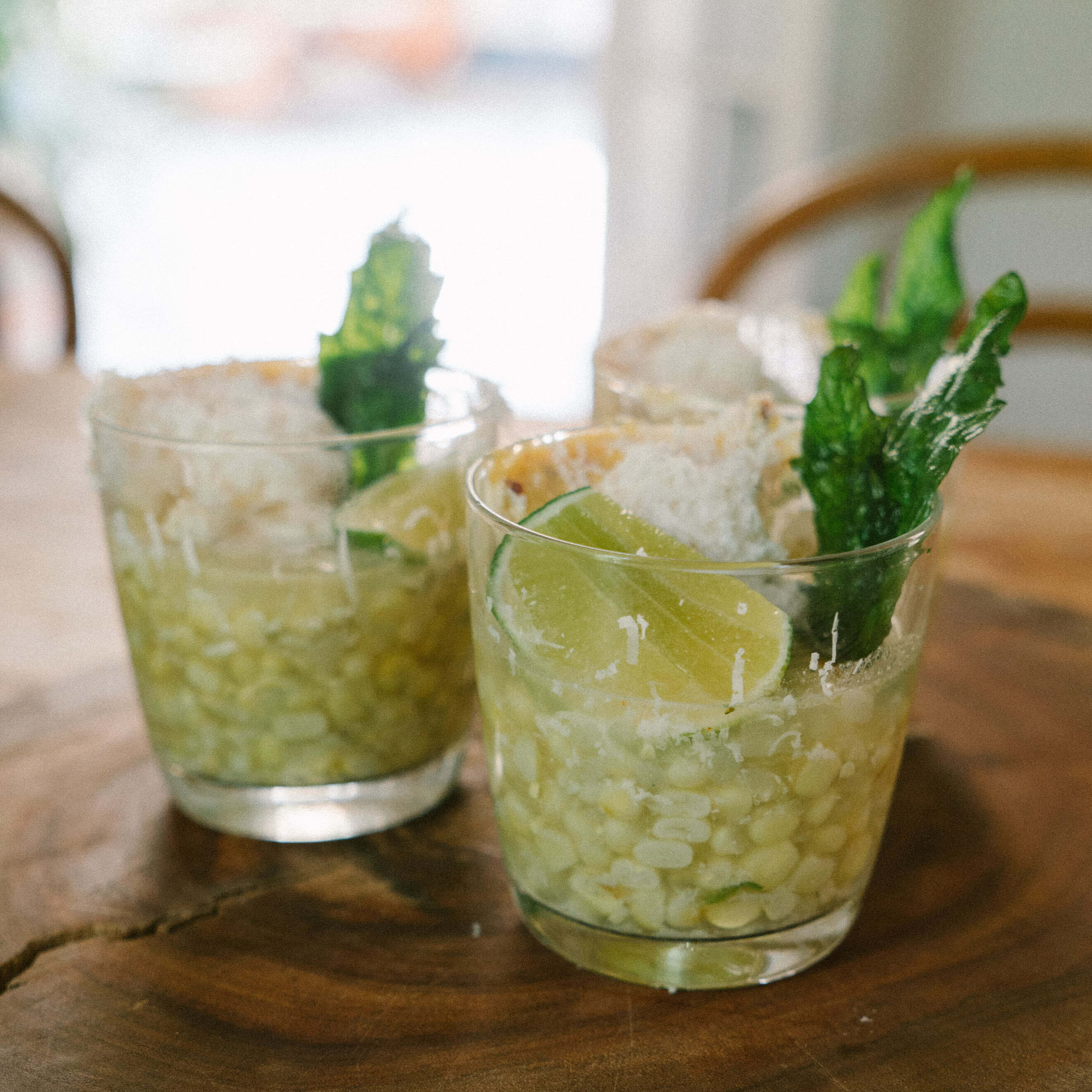 Esquites con mayonesa de morita