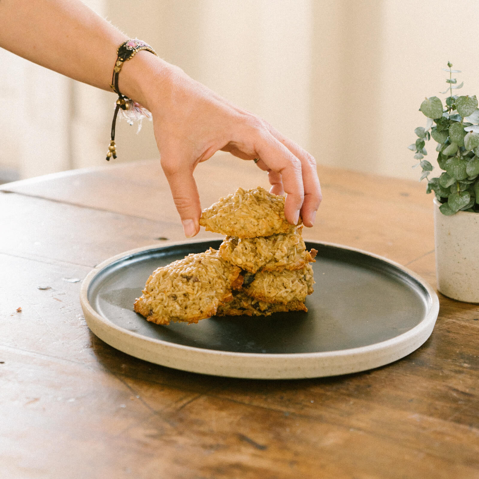 Galletas de avena y coco