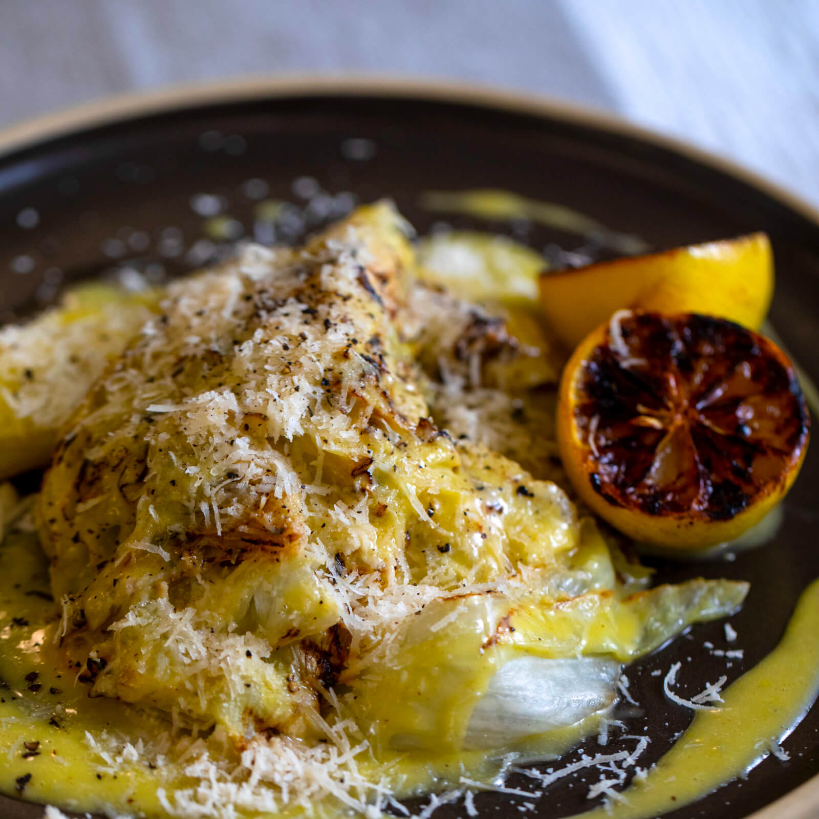 Ensalada césar al grill