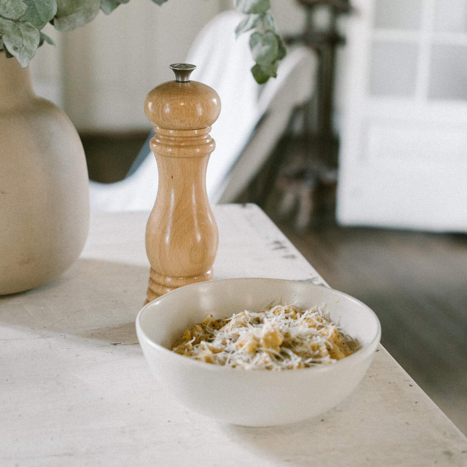 Mac & cheese de calabaza mantequilla